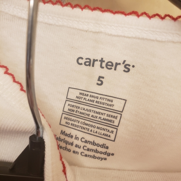 Nwot girls carters christmas tutu pj's reindeer - Picture 4 of 7